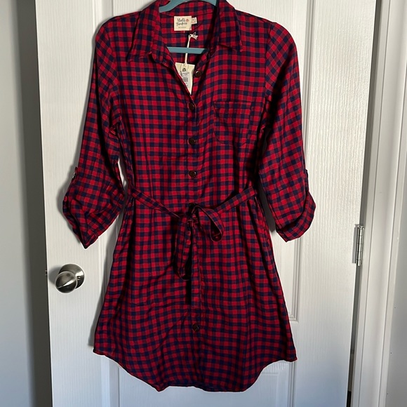 Sabina Shirtdress Red Gingham size womens Small - Picture 1 of 11